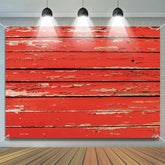 Aperturee - Vintage Dried Red Paint Board Texture Wood Backdrop